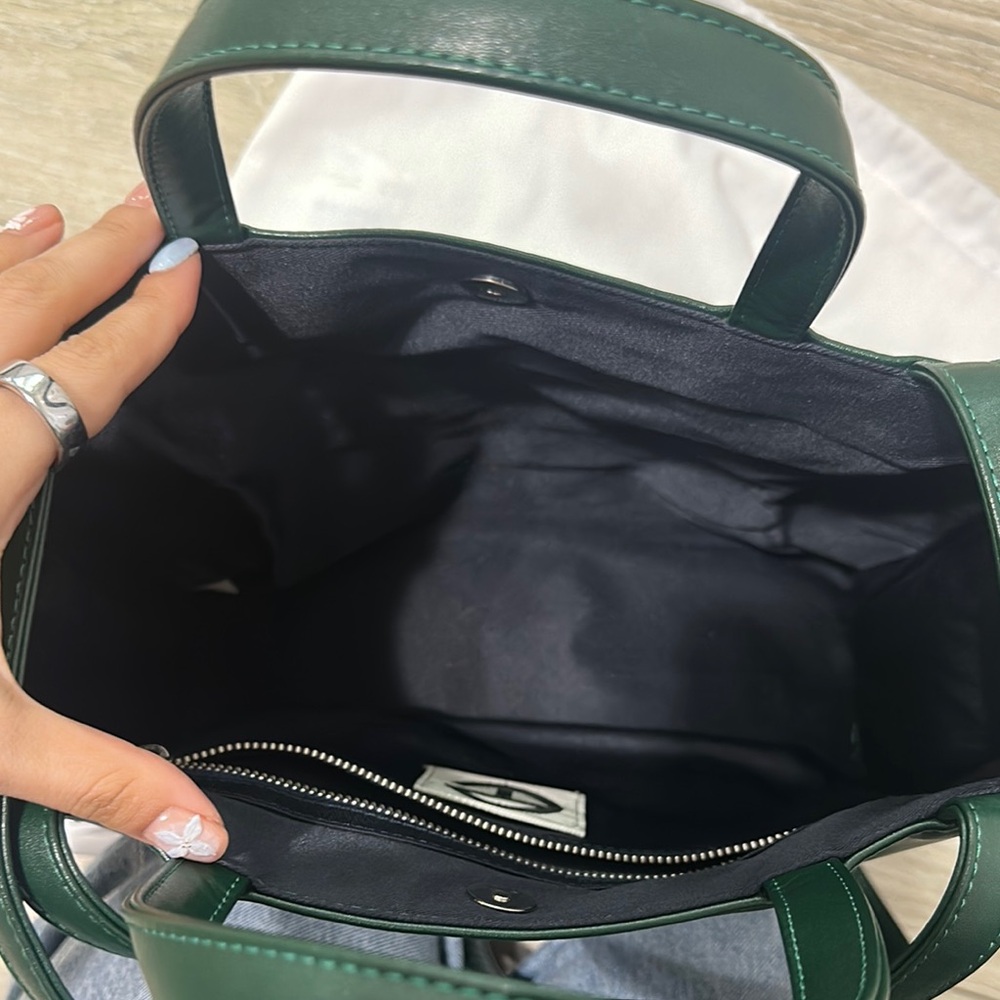 Telfar Dark Green Small Shopping Bag Tote - Picture 2 of 3